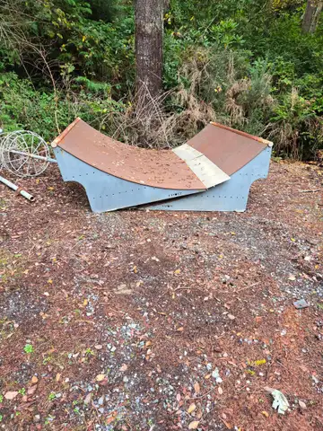 Used skateboard ramp