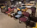 Lot of 35 Wood & Metal Frame Stationary Chairs