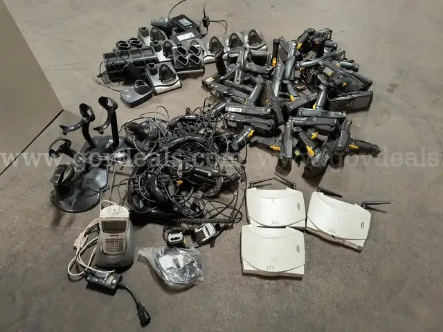 Large Lot of Barcode Scanning Equipment - Scanners, Chargers, etc