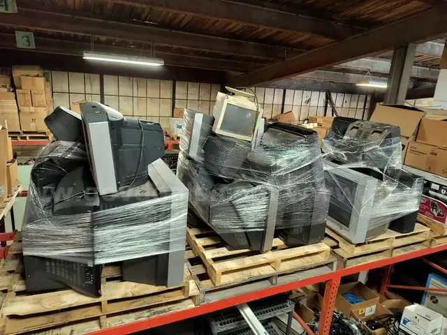 3 Pallet Lot of Scrap/Junk CRT Televisions &#x26; Computer Monitors