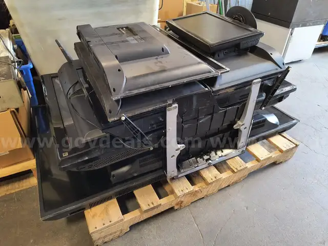 Pallet Lot of Approx 10 Salvage/Scrap Flat Screen Televisions