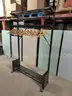 Vintage 1950s &#x22;Office Valet&#x22; Metal Coat Hat Umbrella Rack by Vogel Peterson