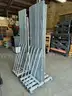 Lot of 2 - Rolling Expandable Safety Barricade Gates