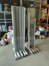 Lot of 2 - Rolling Expandable Safety Barricade Gates