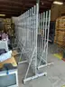 Lot of 2 - Rolling Expandable Safety Barricade Gates