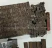 Vintage Lot of Collectable Metal Printing Press Typeset, Wood Blanks, etc