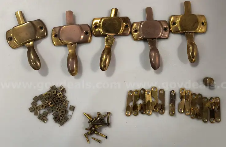 Vintage Lot of Collectable Metal Window Latches, etc