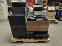 Pallet Lot of Assorted SCRAP Items (Computers, Battery Backups, Speakers, etc etc)