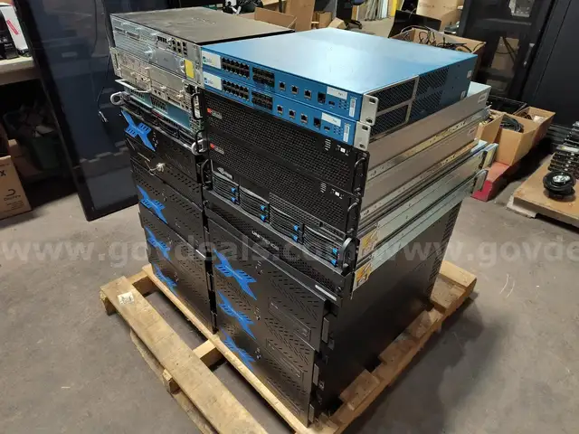Pallet Lot of Assorted Rack Mount Servers & Networking Equipment