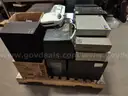 Pallet Lot of Assorted SCRAP Items (Appliances, Computer Accessories, etc etc)