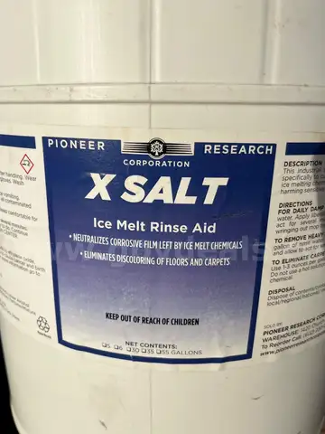 Lot of 55 containers - X Salt Rinse/Cleaning Chemical Lot 2