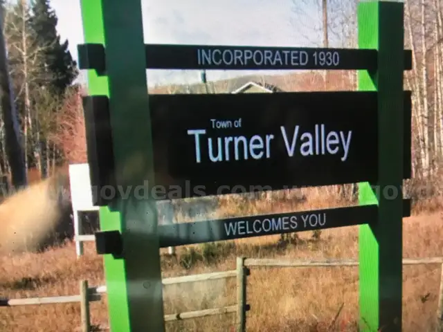 Historic Turner Valley  Sign - Removed from North Town Entrance