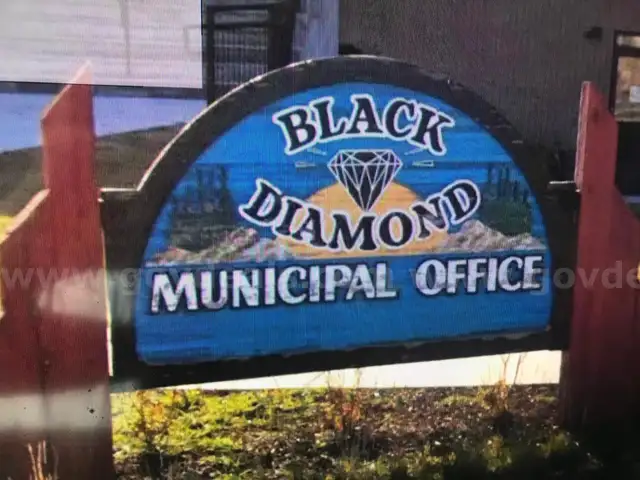 Historic Black Diamond Sign - Removed from Municipal Office