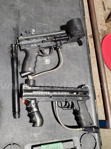 Lot of Paint Ball guns and Equipment pictured