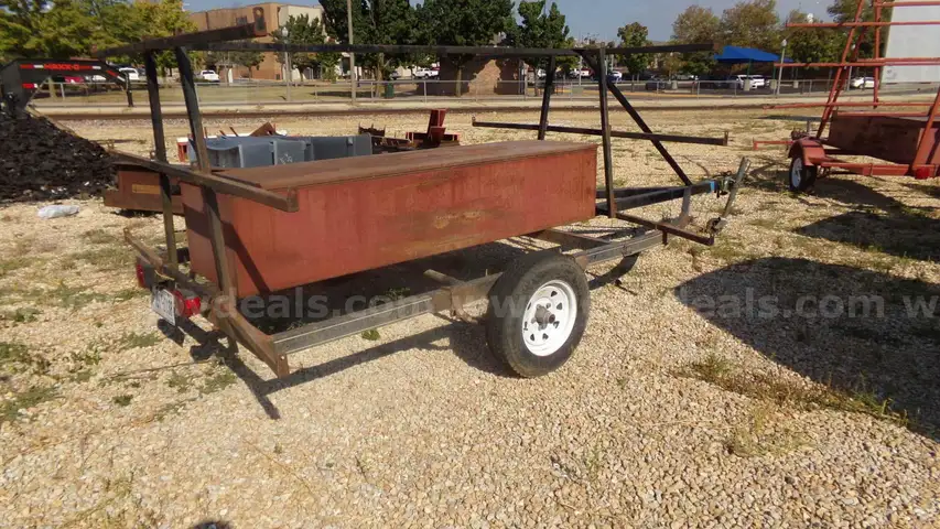 Canoe Trailer with Storage box