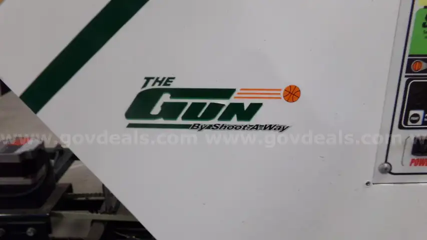 The Gun Shoot Away basketball machine