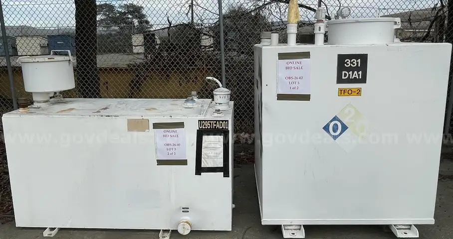 Lot of (2) Hoover Group Diesel Tanks