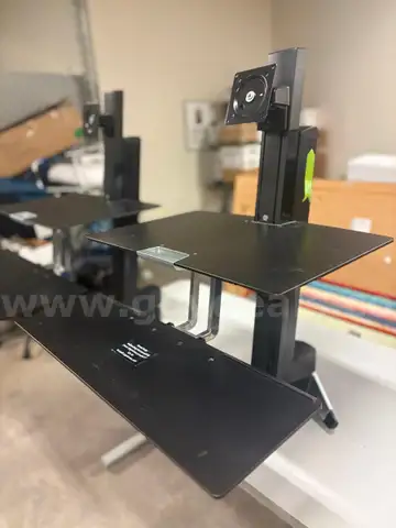 2 Ergotron Sit and Stand Adjustable Height Desks