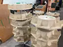 two spinning shelves