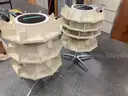 two spinning shelves