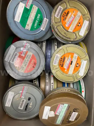 Lot, 1 Box of Reel to Reel Films(random)
