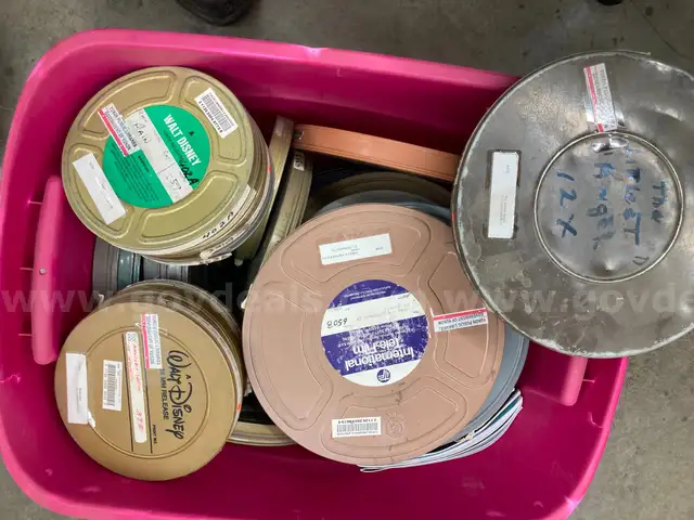 Lot #2, 1 Box of Reel to Reel Films(random)