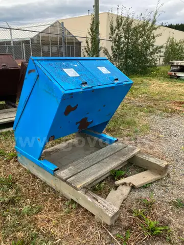 Blue Garbage Cans