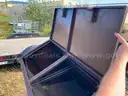 Brown/Blue Garbage Cans
