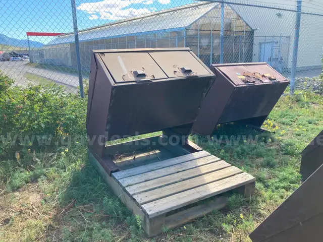 Brown Garbage Cans