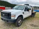 2010  FORD F350 Crewcab 4WD Flat Deck Truck (Not running parts only) - V-10 6.8 L Engine