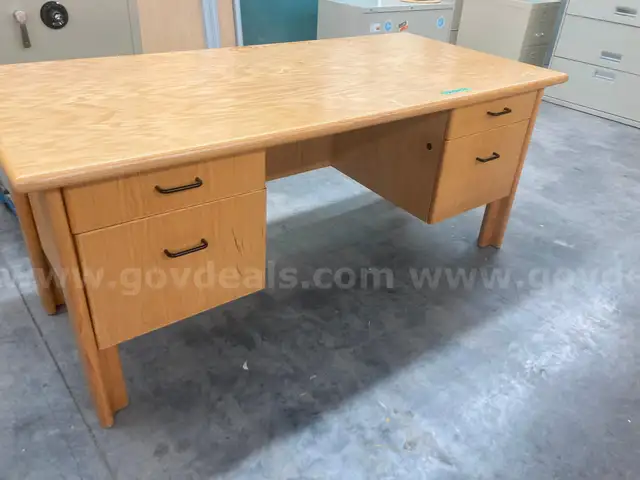 4 Drawer Wood Desk -locally made