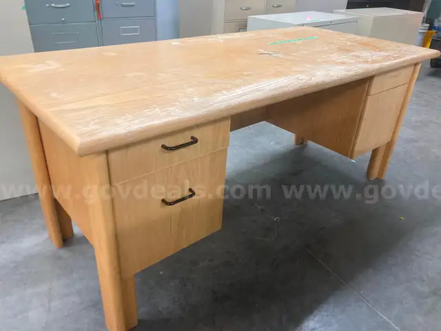 4 Drawer Wood Desk -locally made