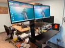 2- 27" acer LCD Monitors  and Ergotron Variadesk - Local pick up only