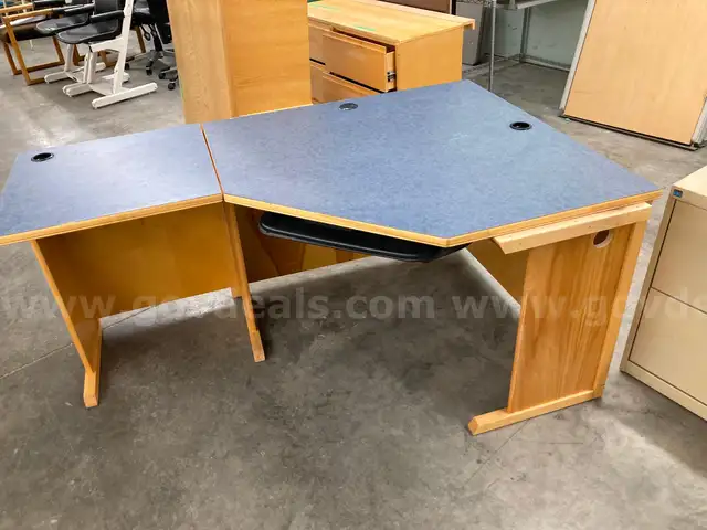 2-Piece Locally Made Wooden Desk
