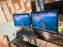 2- 24" Dell LCD Monitors with Ergotron Variadesk and Keyboard- Local pick up only