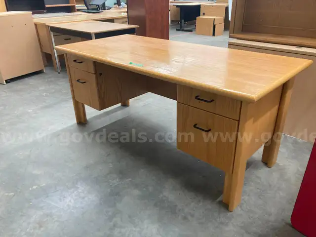 4 Drawer Wood Desk -locally made