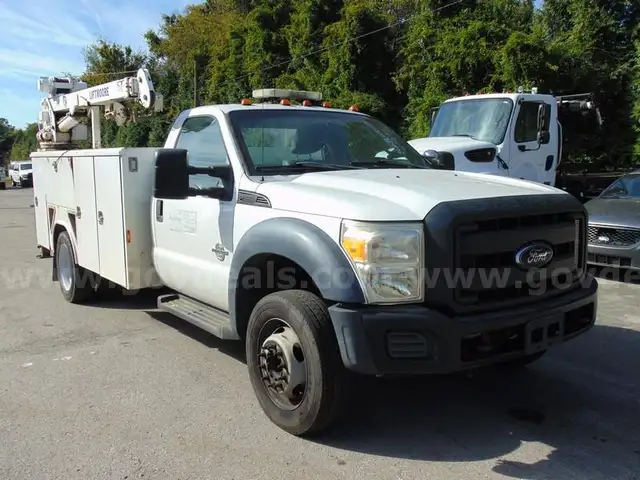 2012 Ford F-550 Utility Bed Crane Truck - Surplus Lot