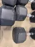 FULL SET OF DUMBBELLS from 5lb to 100lb pairs.