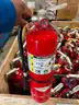 1 crate used and/or expired fire extinguishers