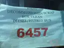 2 - 2009 New Flyer SCRAP buses. Model DE40LFA