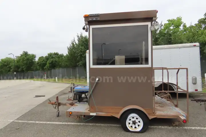 Guard booth (inspections/pickups by appointments only) must be towed.