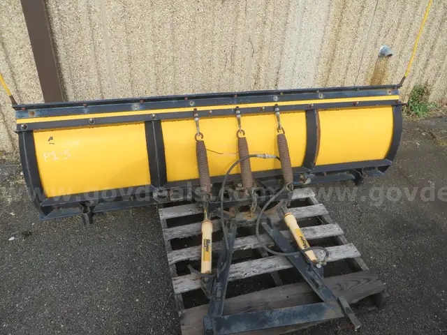Meyer snow-plow with attachment