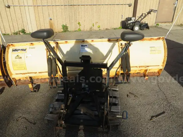 Meyer snow-plow with attachment