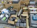 5 pallets toners, keyboards, testers, microphones, speakers, etc.