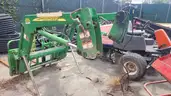 JOHN DEERE 553 FRONT END LOADER ATTACHMENT WITH FORKS X2