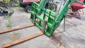 JOHN DEERE 553 FRONT END LOADER ATTACHMENT WITH FORKS X2