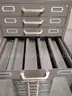 Set of 5 Metal Stackable Storage Containers