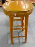 Set of  2 Wooden Cushioned Stools
