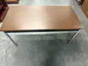 Wooden Desk W/Metal Legs