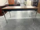 Wooden Desk W/Metal Legs